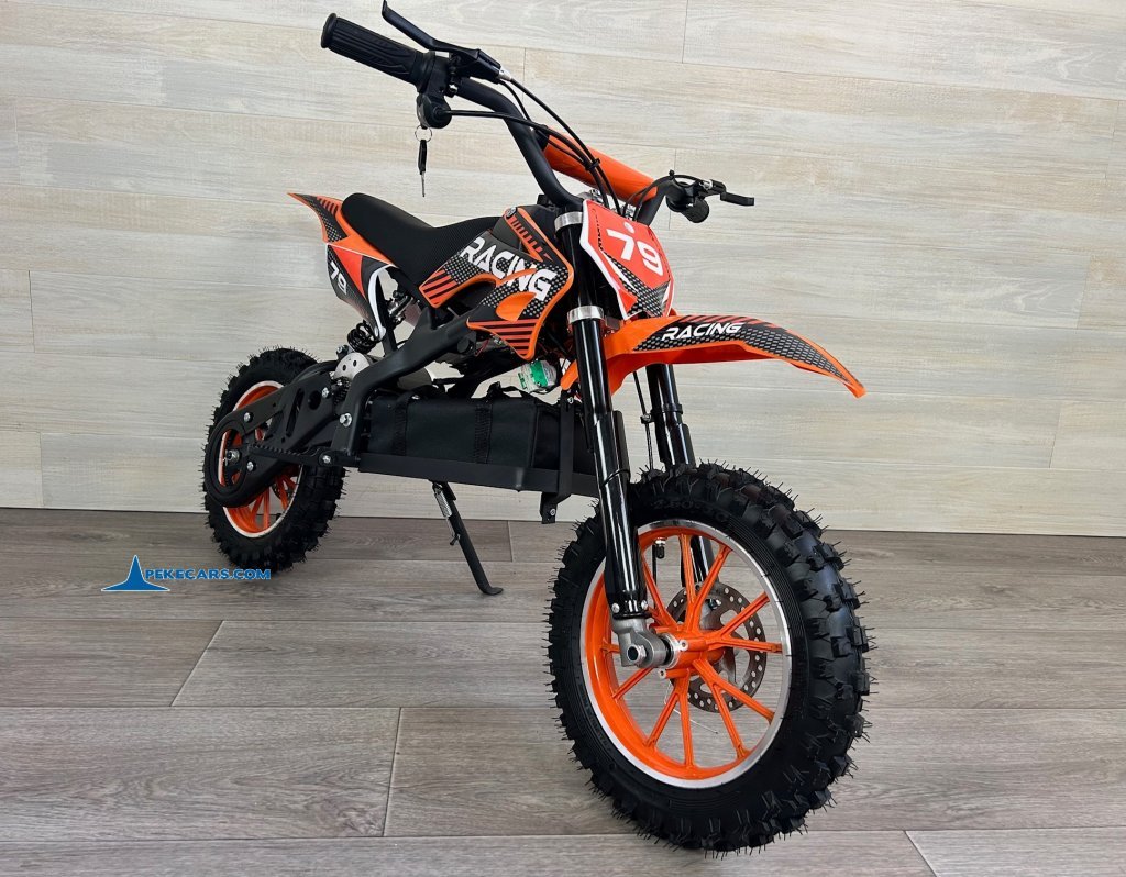 Moto electrica para niños Dirk 36V 800W Naranja completa