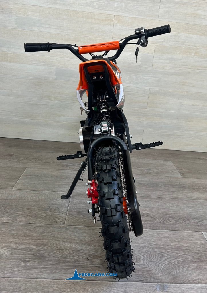 Moto electrica para niños Dirk 36V 800W Naranja vista trasera