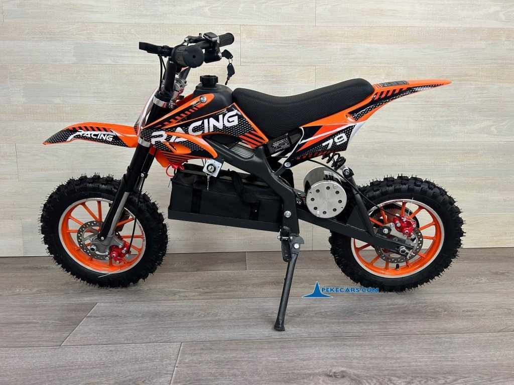 Moto electrica para niños Dirk 36V 800W Naranja lateral