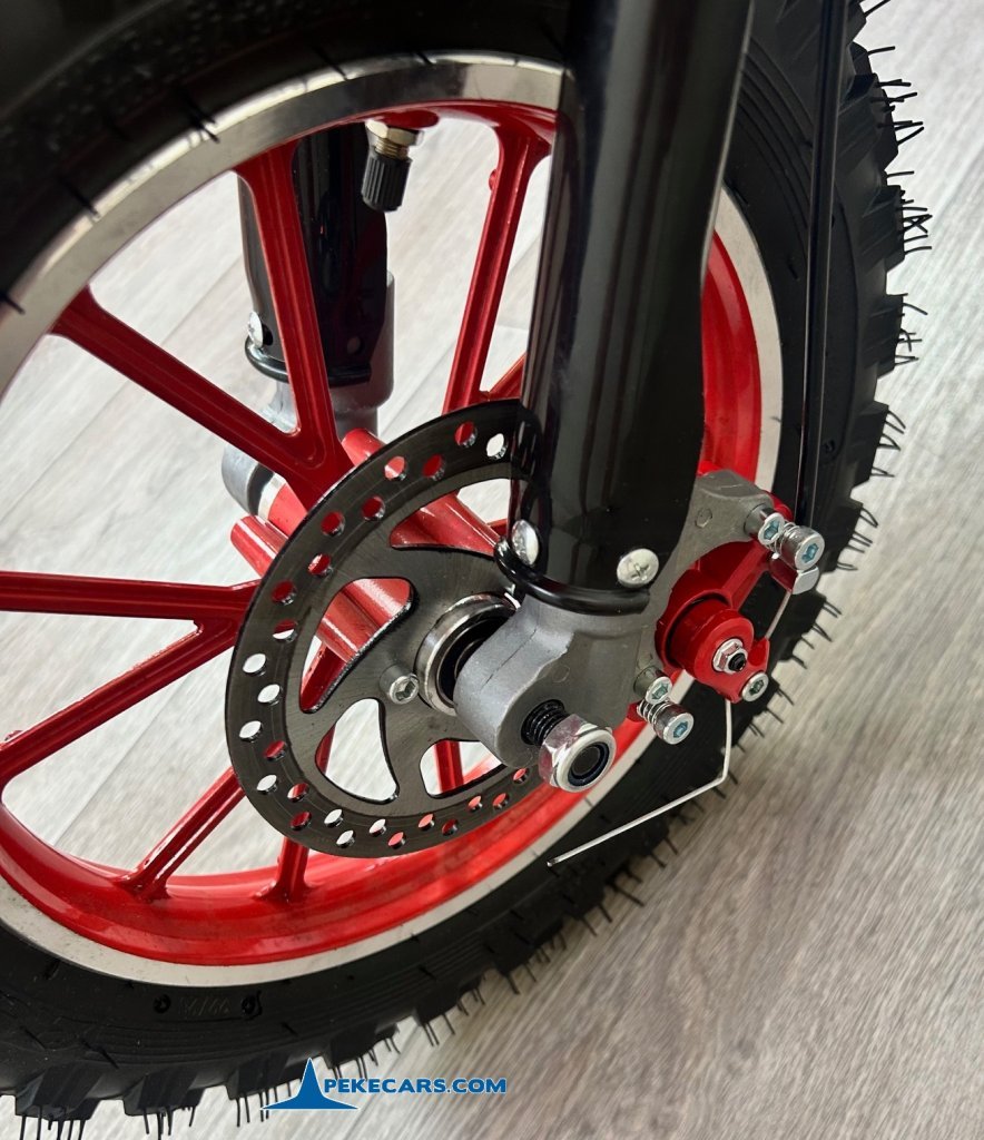 Moto electrica para niños Dirk 36V 800W Roja rueda