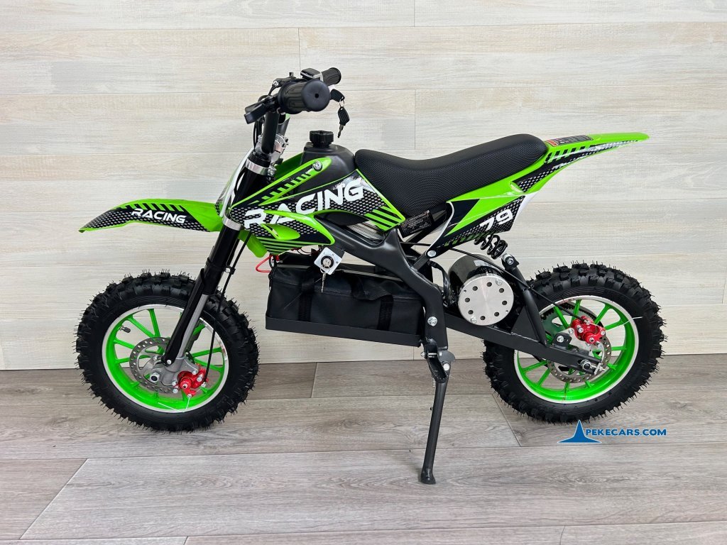 Moto electrica para niños Dirk 36V 800W Verde lateral