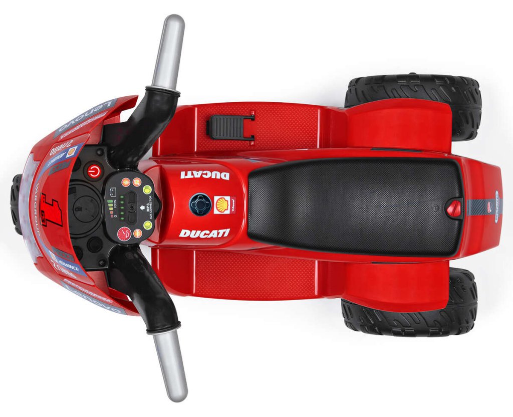 Trimoto infantil Ducati Mini Evo 6V - vista aerea