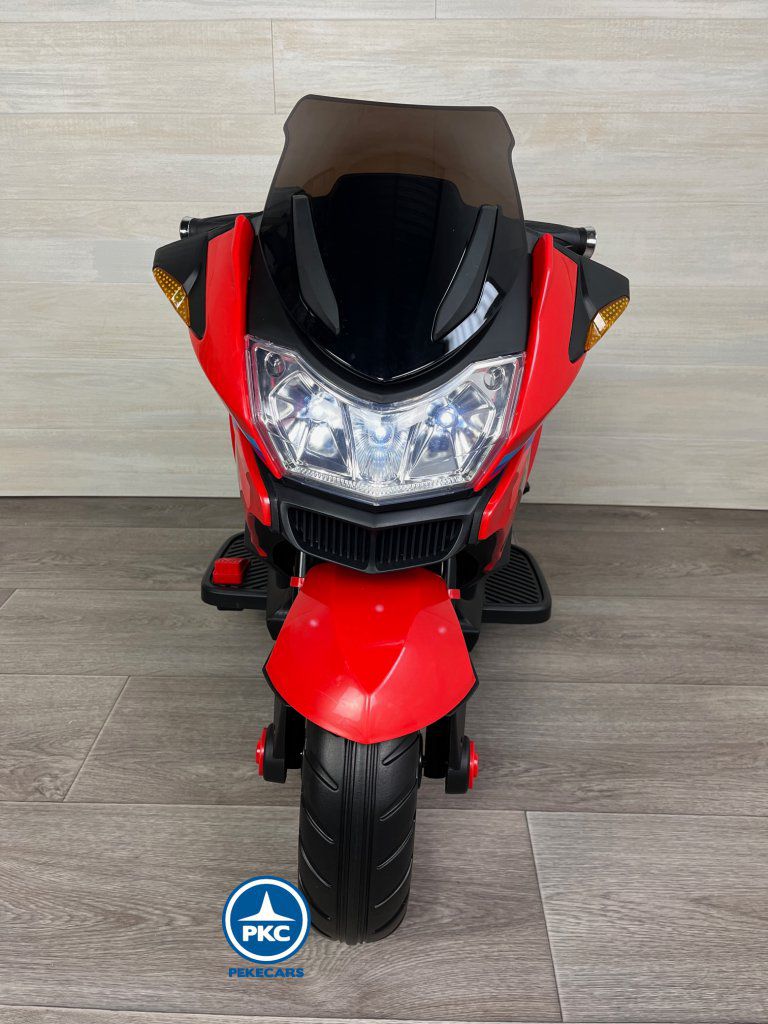 Moto eléctrica para niños BMW Style 12V R1200 roja frontal