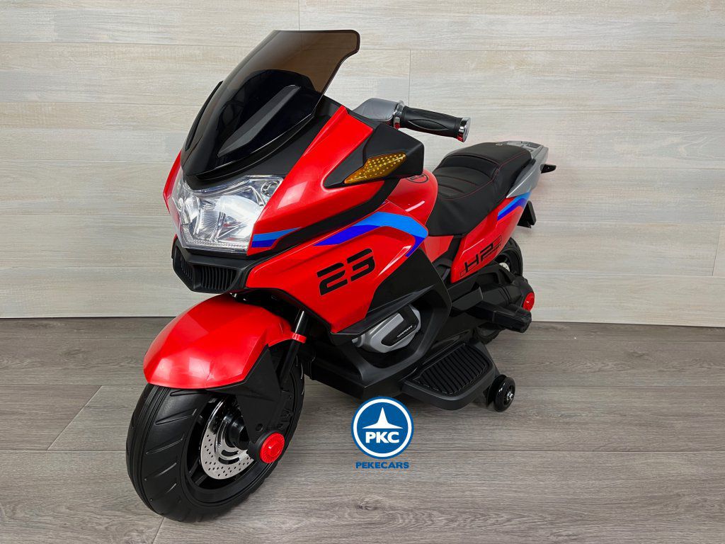Moto eléctrica para niños BMW Style 12V R1200 roja a batería