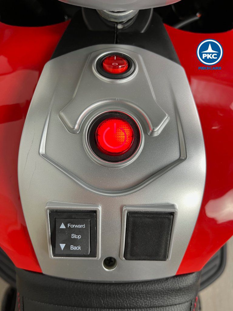 Moto eléctrica para niños BMW Style 12V R1200 roja botones