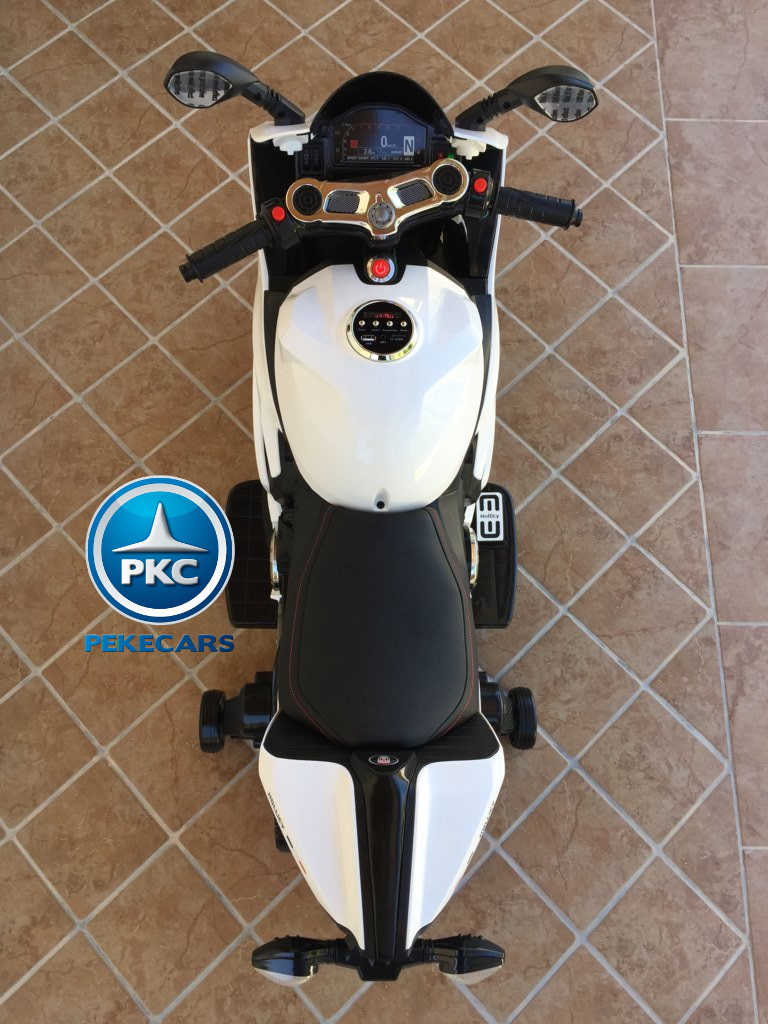 MOTO DUCATI STYLE 12V BLANCA SUPERIOR