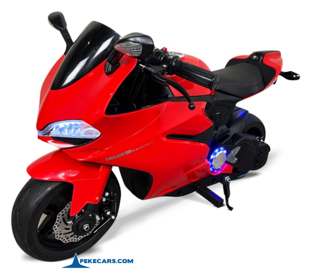 Moto de carreras estilo Ducati 24V Roja