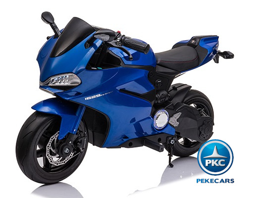 Moto de carreras estilo Ducati 24V Azul