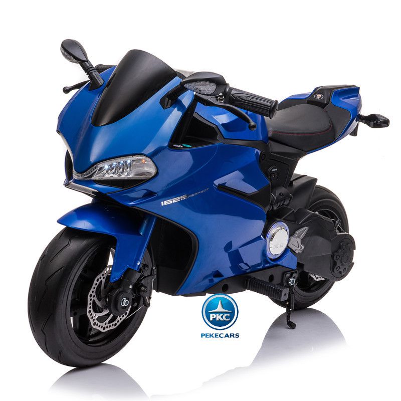 Moto de carreras estilo Ducati 24V Azul