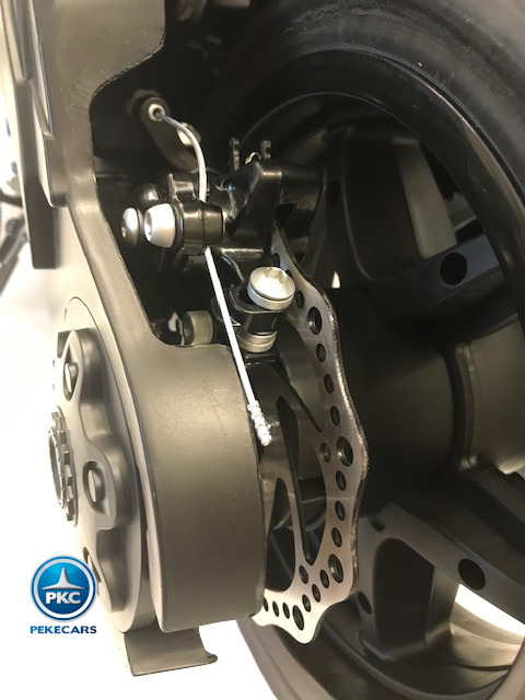 Moto de carreras estilo Ducati 24V Azul engranajes