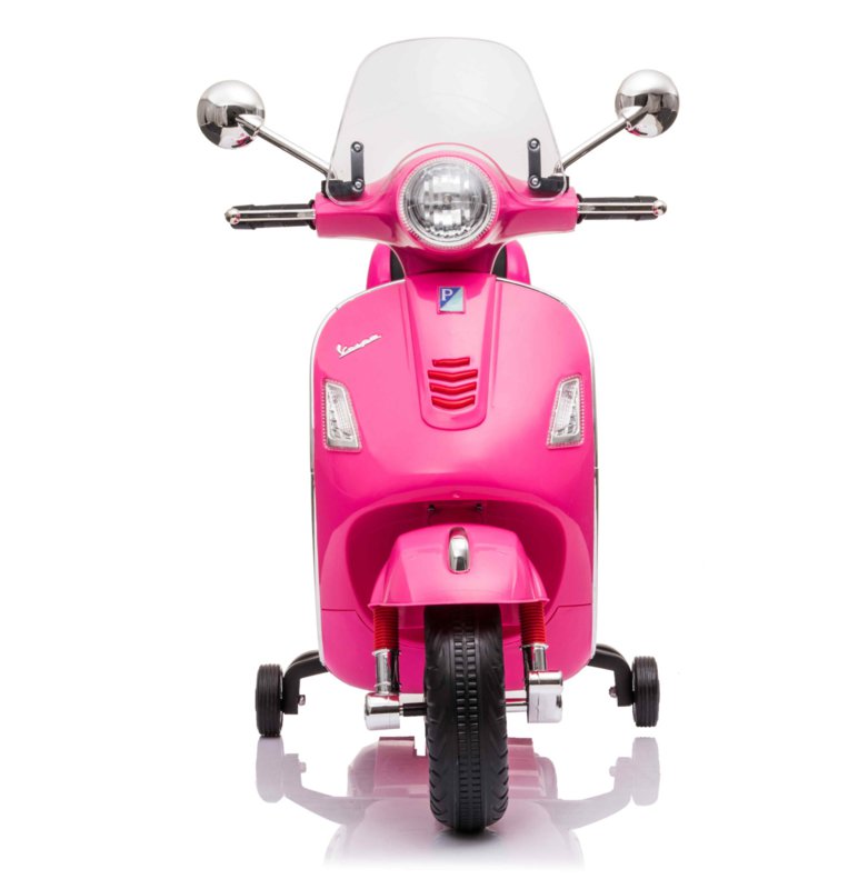 Moto Vespa GTS-S 12V rosa frontal