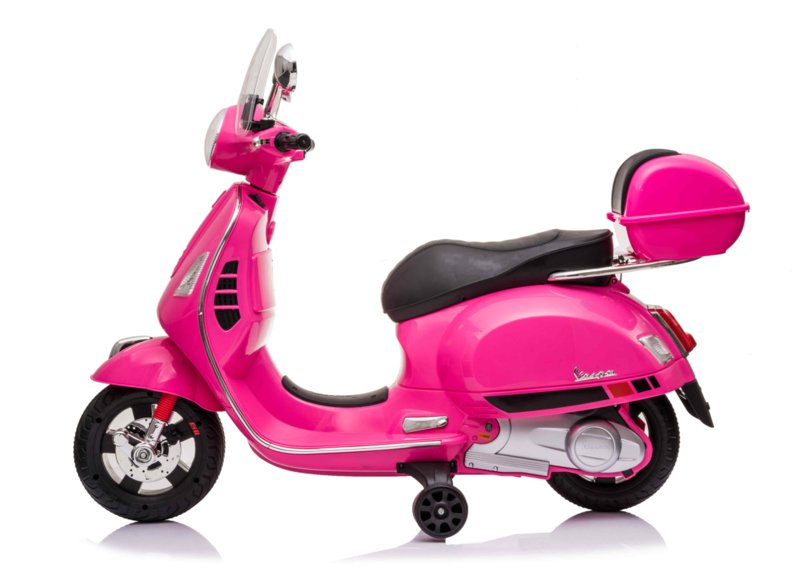 Moto Vespa GTS-S 12V rosa lateral