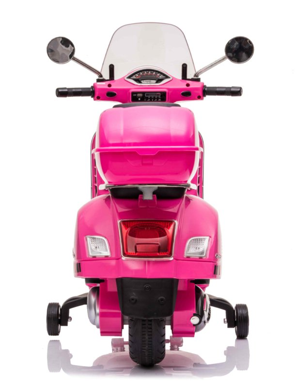 Moto Vespa GTS-S 12V rosa trasera