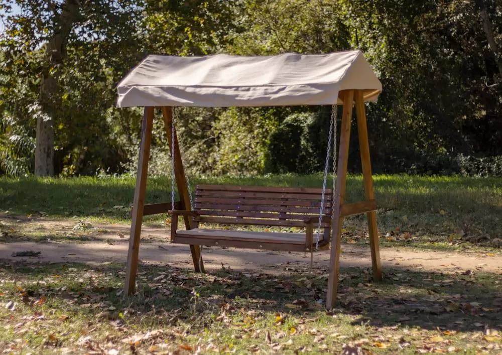 Balancin Elna L Doble con Techo Horeca - vista exterior