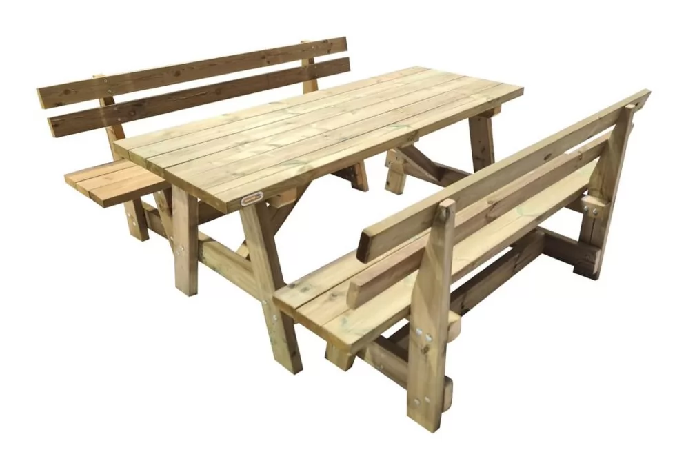 Conjunto Zurich con bancos Vic - Horeca