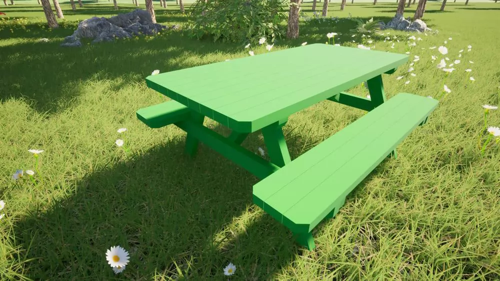 Mesa Picnic Masgames Bram Color Horeca - verde