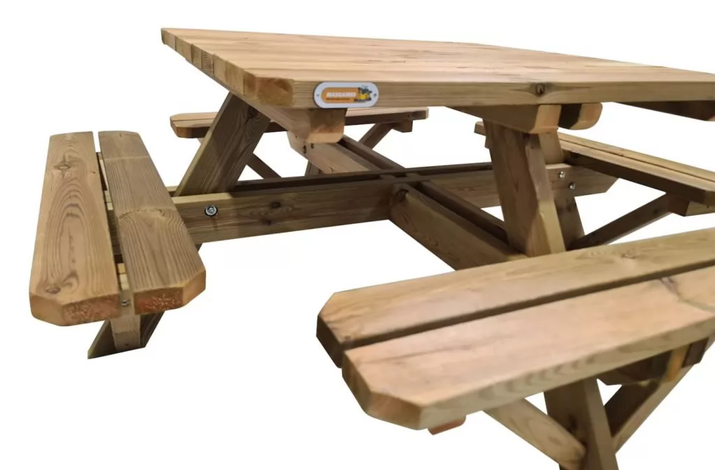 Mesa de Picnic Masgames Persic Horeca - zoom asientos
