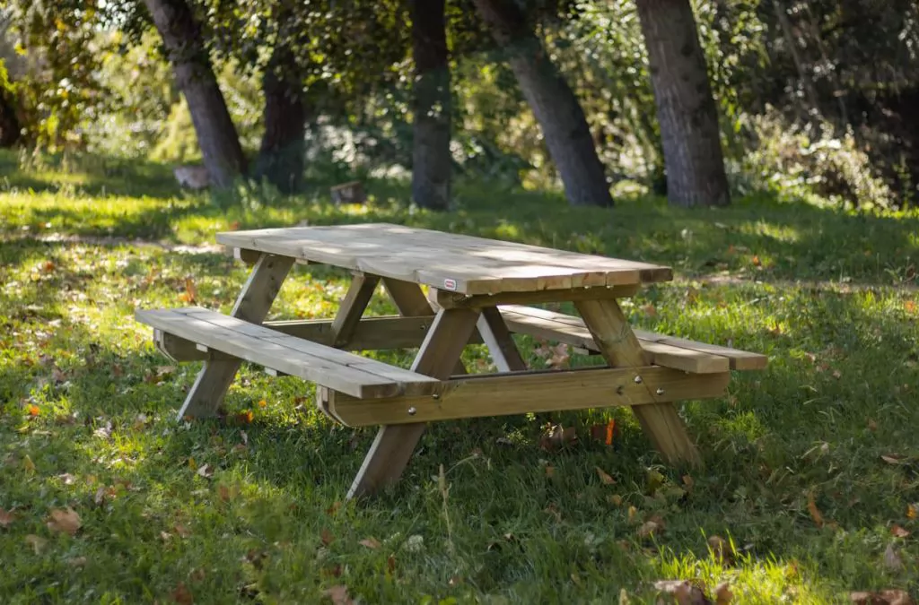 Mesa Picnic Masgames Munich XL Horeca - vista en exterior
