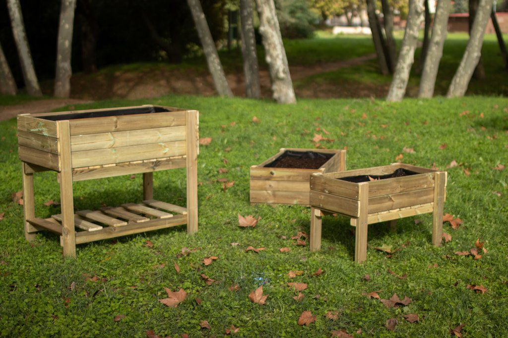 Pack 3 Mesas de cultivo Fortis - vista jardin