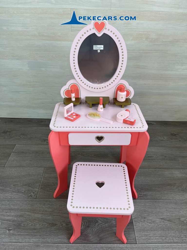 cocina de juguete mesa tocador infantil rosa