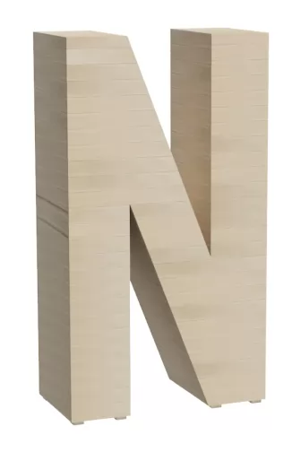 Letra Gigante Masgames Alphaplay Sin Pintar