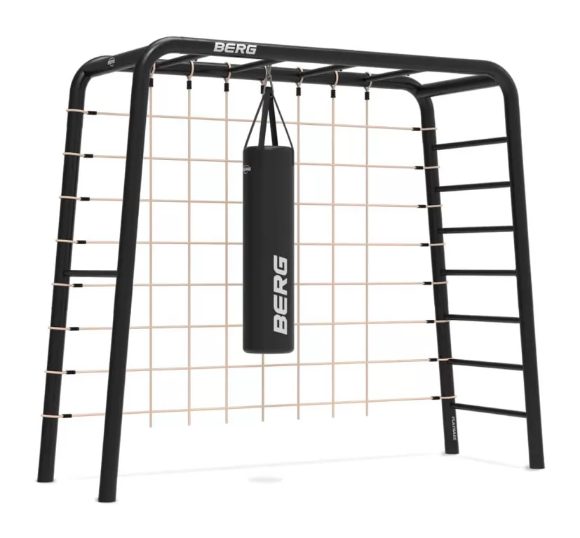 Parque Metálico Berg Playbase Medium TL Red Escalada Saco Boxeo