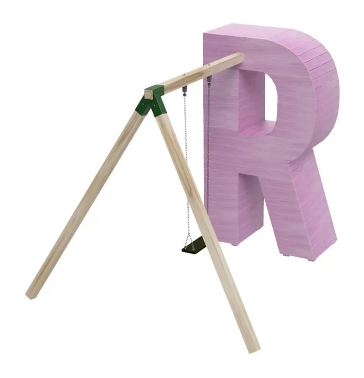 Letra Gigante Masgames Alphaplay Color con Columpio