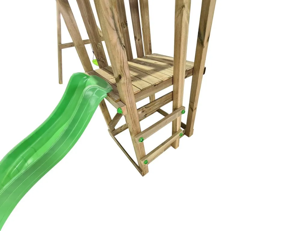 Parque Infantil Carlit L con Rampa y Columpio Doble - zoom plataforma