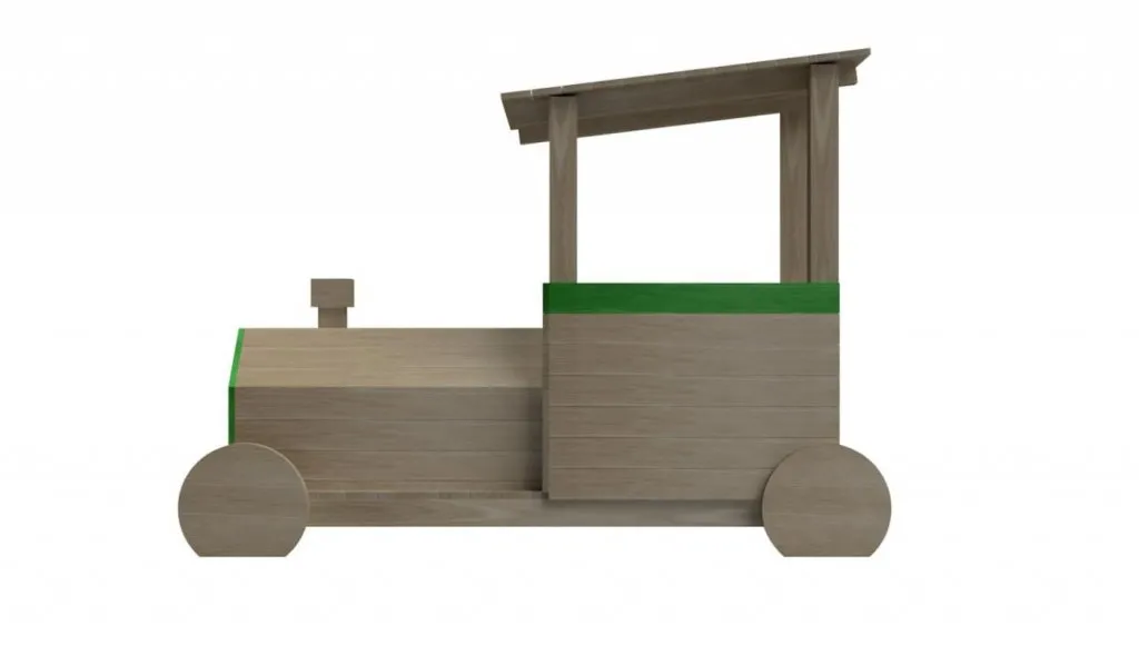 Parque Infantil Locomotora Pinxo - lateral