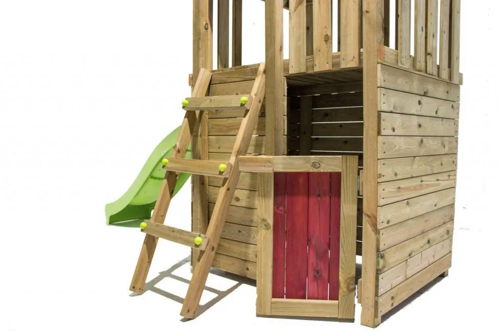 Torre Infantil Tibidabo XL con Caseta y modulo Aventura - zoom puerta
