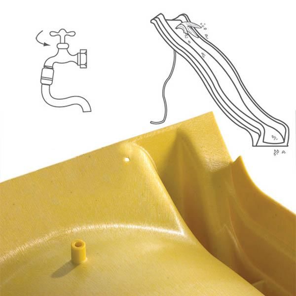 Parque infantil Mauna Loa con asiento bebe - zoom enganche manguera