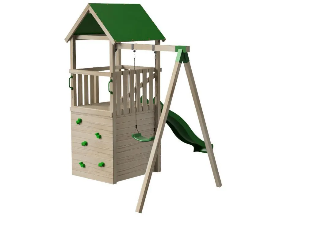 Torre Masgames Tibidabo con Caseta, rampa y columpio individual