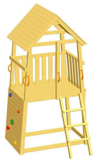 Torre de Madera para Niños Belvedere - Grafico