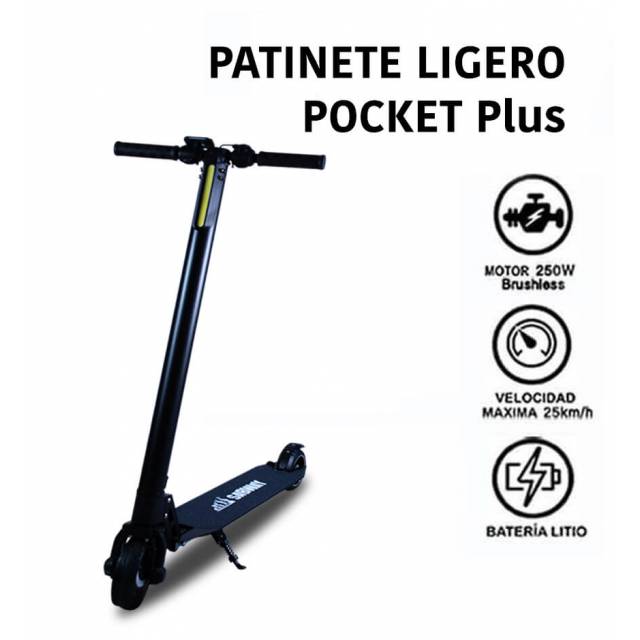 PATINETE ELECTRICO POCKET PLUS NEGRO