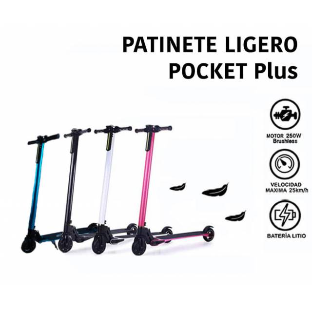 PATINETE ELECTRICO POCKET PLUS NEGRO