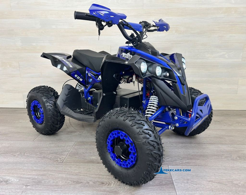Quad Avenger 48V 1000W Azul para niños perspectiva