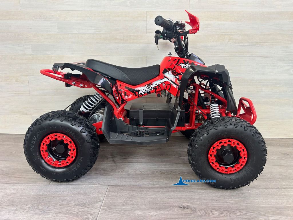 Quad Avenger 48V 1000W Rojo lateral inverso