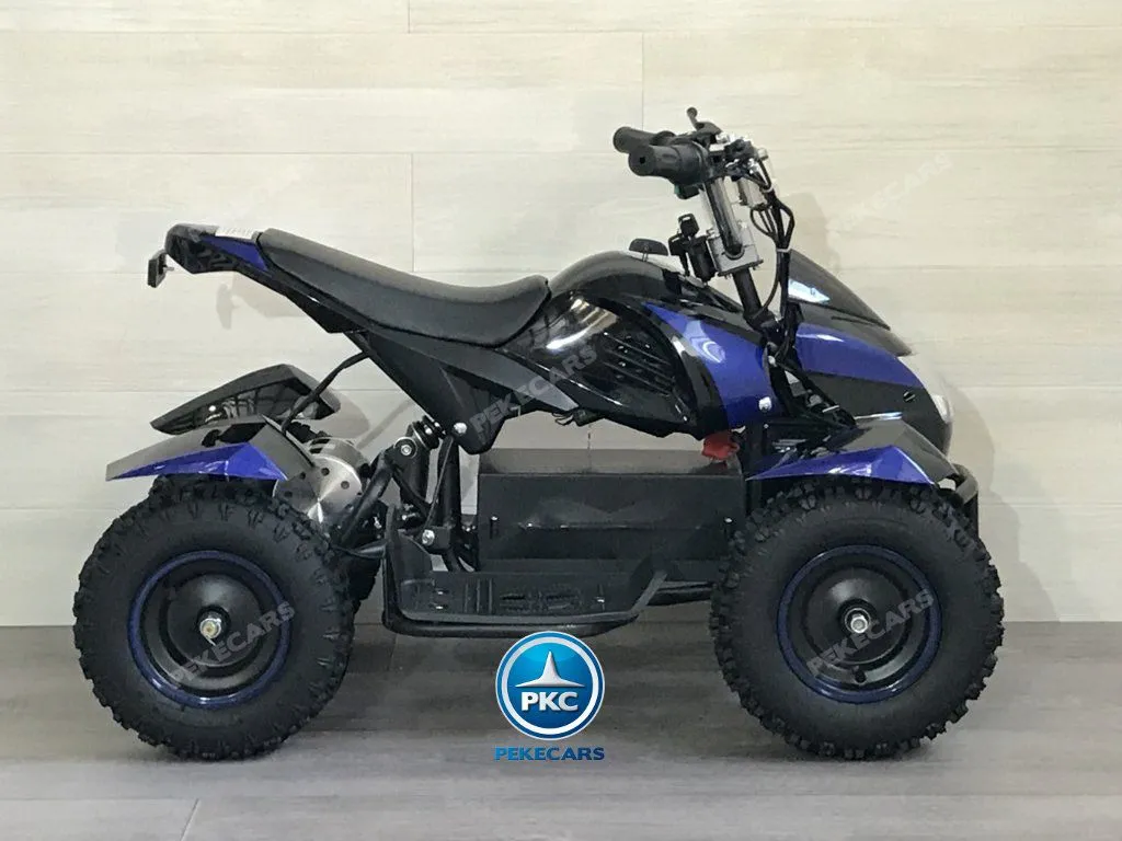 QUAD ELÉCTRICO COBRA 800W 36V NEGRO/AZUL - VISTA LATERAL DERECHA
