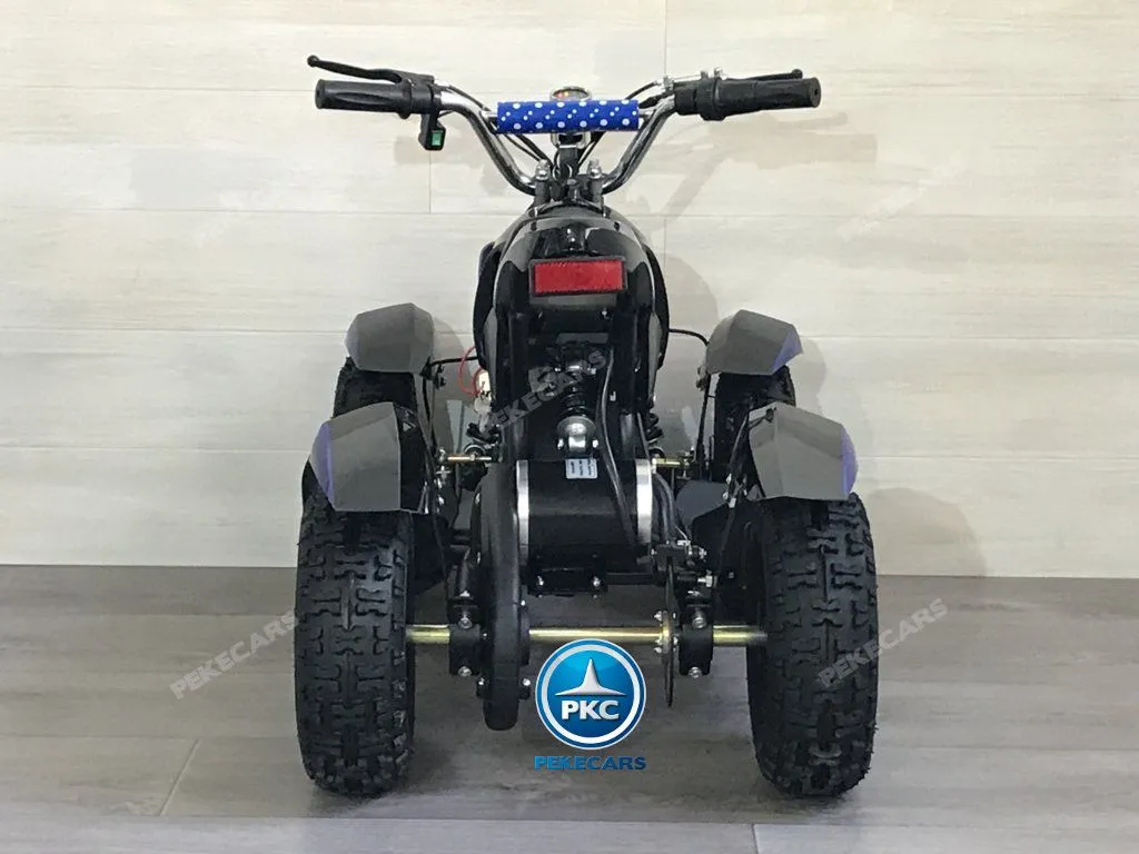 QUAD ELÉCTRICO COBRA 800W 36V NEGRO/AZUL - VISTA TRASERA