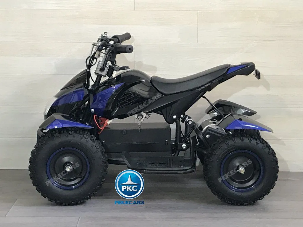 QUAD ELÉCTRICO COBRA 800W 36V NEGRO/AZUL - VISTA LATERAL IZQUIERDA