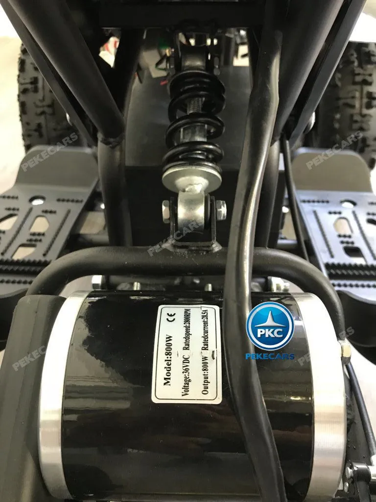 QUAD ELÉCTRICO COBRA 800W 36V NEGRO/AZUL - ZOOM AMORTIGUADOR