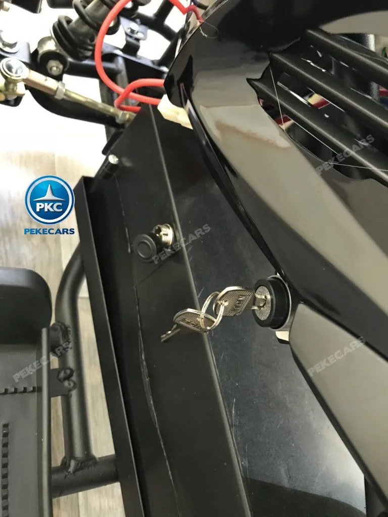 QUAD ELÉCTRICO COBRA 800W 36V NEGRO/AZUL - ZOOM LLAVE CONTROL DE VELOCIDAD