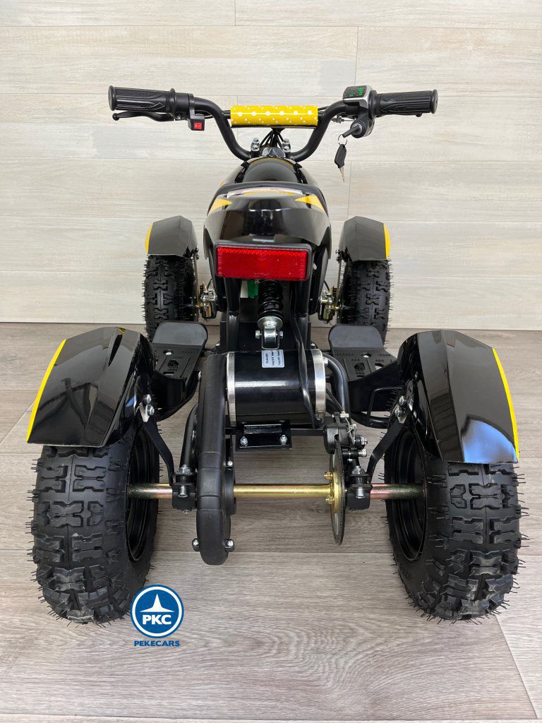 Quad electrico para niños Cobra 36V 800W Amarillo parte trasera