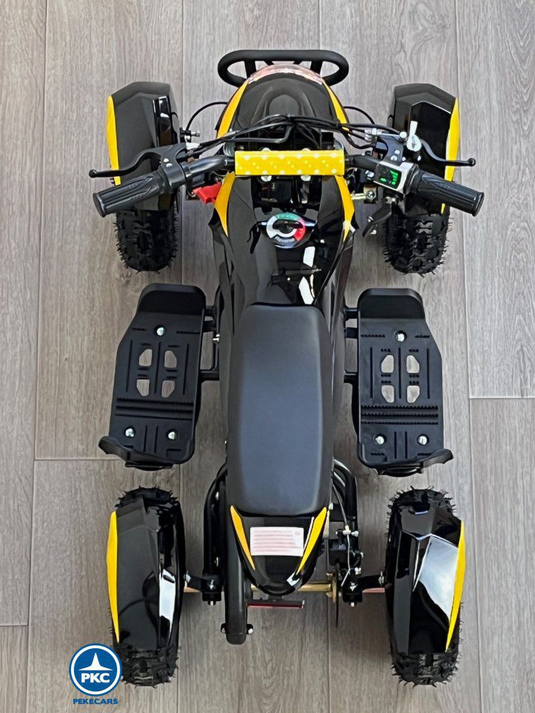 Quad electrico para niños Cobra 36V 800W Amarillo a batería