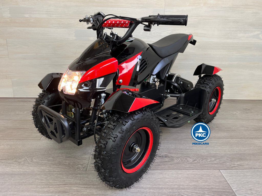 Quad electrico para niños Cobra 36V 800W Rojo luces led