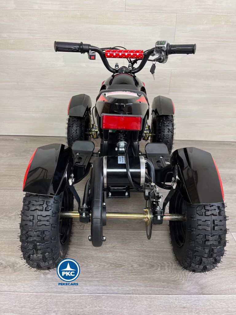 Quad electrico para niños Cobra 36V 800W Rojo parte trasera