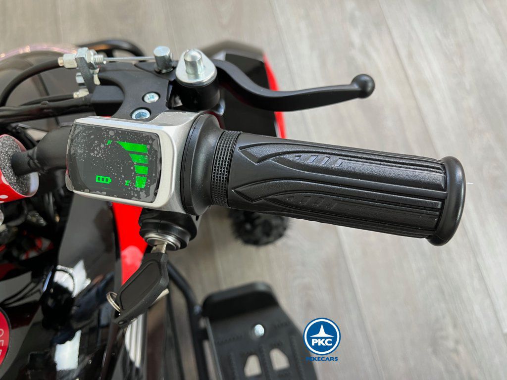 Quad electrico para niños Cobra 36V 800W Rojo manillar