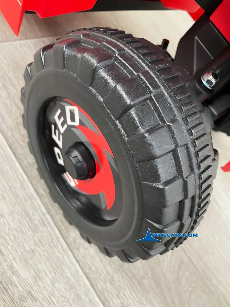 Quad Electrico Racing Speed 6V Rojo con Remolque ruedas