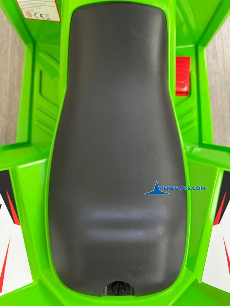 Quad Electrico Racing Speed 6V Verde con Remolque asiento