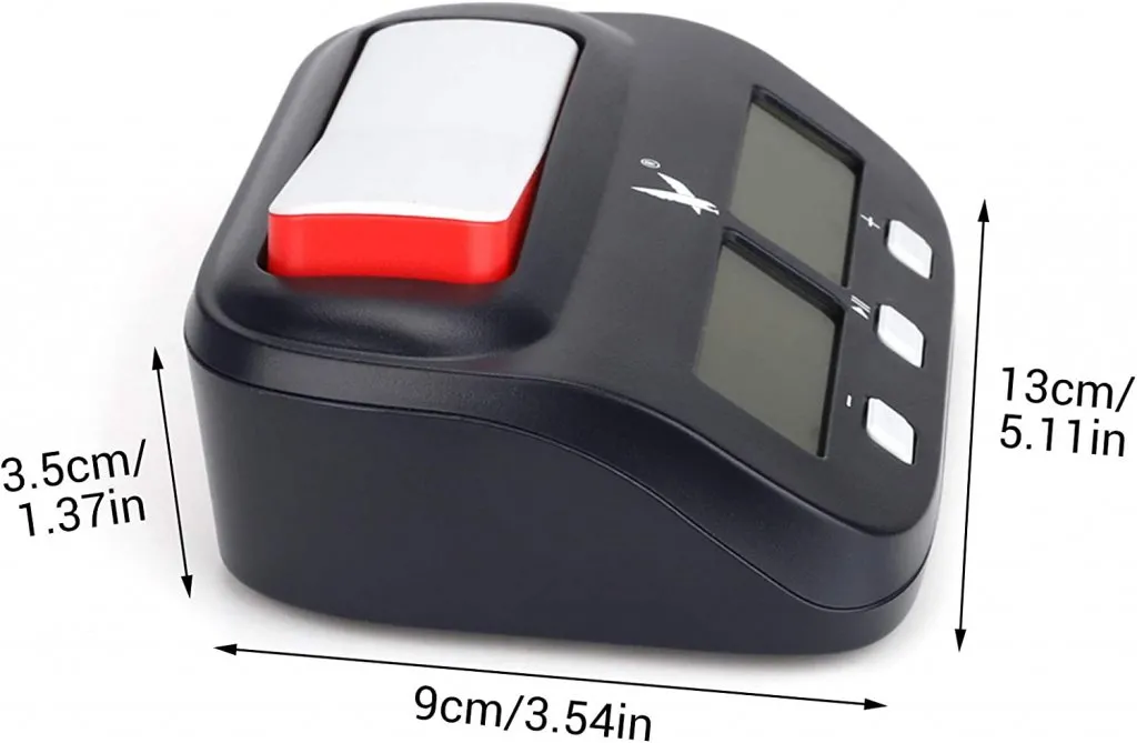 Reloj Digital de ajedrez Oficial FIDE - medidas